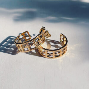 LIGHT HEART CUFF EARRINGS GOLD