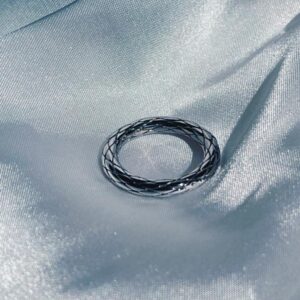 SIMPLE TEXTURD RING SILVER