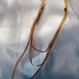 GOLD IRIS LONG NECKLACE
