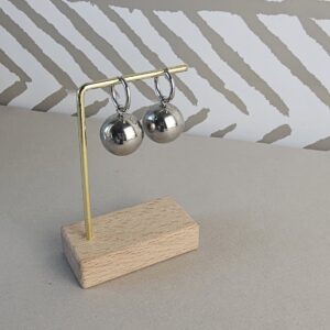 METALLIC BALLOON EARRINGS