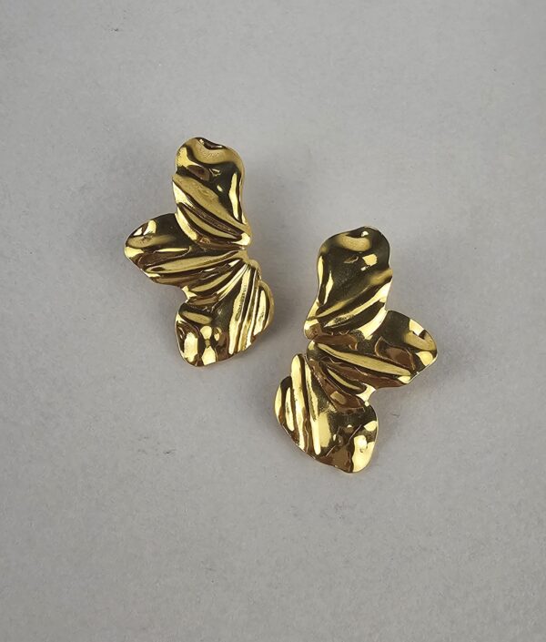 BIG HALF FLOWER EARRINGS