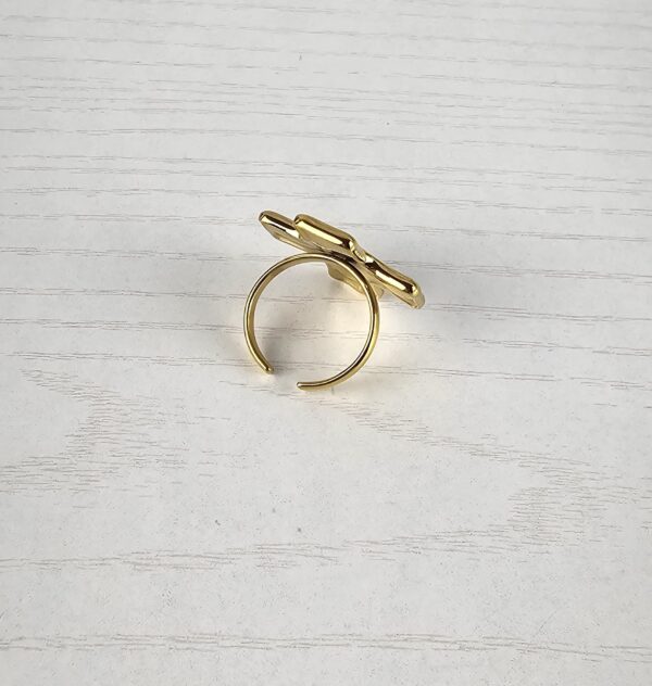 MODERN CROSS RING - Imagen 3