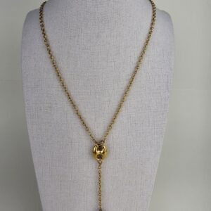 MIXED BUTTON NECKLACE