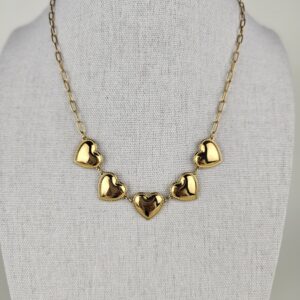 5 HEART NECKLACE