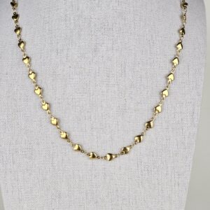 MINI PEACH HEART NECKLACE